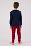Erkek %100 Pamuk Baskılı Baba & Oğul İkili Pijama Takımı L1.RP.371.6.002