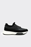 Yüksek Taban Hakiki Deri Erkek Sneaker 