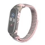 Gpack Xiaomi Mi Band 6 Kordon CırtCırt Kumaş Kamuflaj Desenli