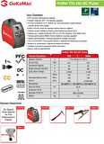GeKaMac Power Tig 202 HF DC Pulse Tek Fazlı Kaynak Makinesi