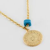 Yarım Altın Figürlü İmitasyon Kolye