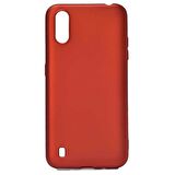 Smcase Samsung Galaxy A01 Kılıf Lüks Mat Silikon 
