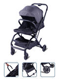 Baby Storch - F8 Model 360 derece dönebilen Bebek Arabası - Gri