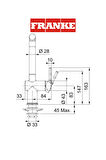 Franke Active Plus Doccia Bianco Eviye Bataryası