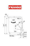 Franke Atlas Neo Doccia Spiralli Gold Armatür