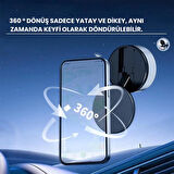 Coofbe Elektronik Vakumlu 360 Döner Araç İçi Telefon Tutucu Masaüstü Telefon Tutucu Dolap Araç Tutucu