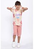 U.S Polo Assn Pamuklu Kız Çocuk Şort Pijama Takım 1060