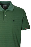 Erkek Polo Yaka Tişört Olive Dokulu %100 Pamuk Slim Fit Ribanalı Kol T-shirt NCS JEANS 1152