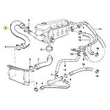 BMW E36 VE Z3  M43 MOTOR RADYATÖR ALT HORTUMU 11531247203