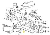 BMW E21 E28 E30 M20 MOTOR RADYATÖR ALT HORTUMU 11531278925