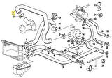 BMW E28 E30 VE E34 M20 MOTOR TERMOSTAT HORTUMU 11531287651