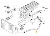BMW E46 M52 VE M54 MOTOR RADYATÖR GERİ DÖNÜŞ HORTUMU 11531436410