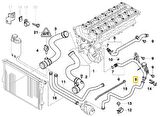 BMW E38 VE E39 M52 M54 MOTOR KALORİFER HORTUMU 11531438634