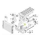 BMW E38 VE E39 M52 M54 MOTOR RADYATÖR ÜST HORTUM 11531705223