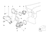 BMW E34 E36 VE Z3 M50 M52 MOTOR FROW TERMOSTAT KAPAĞI 11531722531