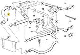 BMW E34 M50 MOTOR RADYATÖR ALT HORTUMU 11531722851