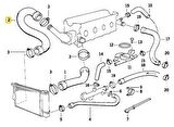 BMW E36 M40 MOTOR RADYATÖR ALT HORTUMU 11531734455