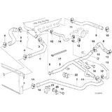 BMW E39 M52 MOTOR RAPRO RADYATÖR ÜST HORTUM 11531740474