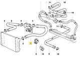 BMW E32 VE E34 M60 MOTOR RADYATÖR ÜST HORTUMU 11531741405