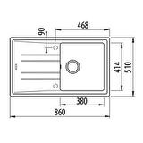 Teka MAESTRO STONE 50 B-TG Tegranite Eviye 115330022