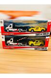 Die Cast Oyuncak Metal Arabalı Çekici Araç 2 Adet