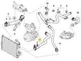 BMW E46 M57N MOTOR RADYATÖR ÜST HORTUM 11537787720