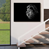 Harita Sepeti Aslan Dekoratif Kanvas Tablo 1153