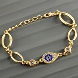 Oval Taşlı Trend Bileklik