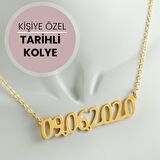 Kişiye Özel Tarih Yazılı Kolye