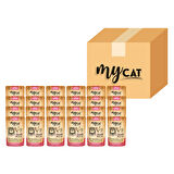 MYCAT TAVUK ETLİ KITTEN POUCH YAŞ MAMA 85GR 24LÜ 4061