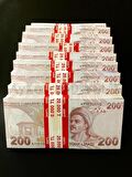 1000 ADET 200 TL GEÇERSİZ DÜĞÜN PARASI