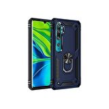Smcase  Xiaomi Mi Note 10 Pro Kılıf Vega Yüzüklü Tank Kapak 
