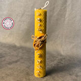 Uretti - Ayşe 7362 - El Yapımı Doğal Papatyalı Bal Mumu - 4 x 22 cm