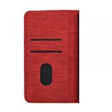 Smcase Samsung Galaxy S9 Kılıf Kumaş Spor Standlı Cüzdan