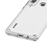 Smcase Huawei P30 Lite Kılıf Coss Sert Hibrit Silikon  Nano Ekran Koruyucu