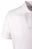 Erkek Polo Yaka Tişört Beyaz %100 Pamuk Slim Fit Ribanalı Kol T-shirt NCS JEANS 1164