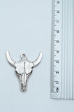 2'li Savaşçı Miğfer Buffalo - Boğa Gümüş Kaplama Kolye Seti