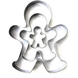 3B Trend 3 Parça Paslanmaz Metal Kurabiye Kalıbı Ginger Man Adam Kalıbı İnsan Kalıbı