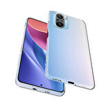 Gpack Xiaomi Redmi K40 Kılıf Kamera Korumalı Şeffaf Silikon  Nano Glass