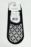 Çarpı Dantel Babet Çorap