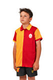 Galatasaray Lisanslı 5 Yıldız Polo Yaka Çocuk Forma T-Shirt 