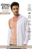 Öts Erkek Tekli Modal Atlet Görünmez Ten Rengi Nefes Alan Doku (1170)