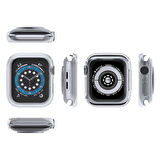Gpack Apple Watch 6 40mm Kordon önü Arkası Açık Renkli Silikon