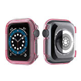 Gpack Apple Watch Series 3 4 5 6 42mm Kordon Önü Arkası Açık Renkli Silikon