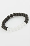 Buzlu Kuvars Onix Doğaltaşlı Bileklik