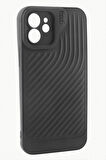 iPhone 12 6.1 Çizgili Lüx Gear Silikon Kılıf