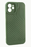 iPhone 12 6.1 Çizgili Lüx Gear Silikon Kılıf