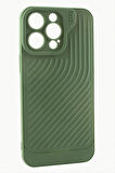 iPhone 14 Pro Max Çizgili Lüx Gear Silikon Kılıf