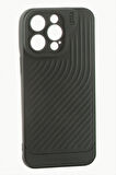 iPhone 15 Pro Max Çizgili Lüx Gear Silikon Kılıf