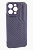iPhone 15 Pro Max Çizgili Lüx Gear Silikon Kılıf